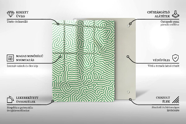 Zaščitna plošča za štedilnik Abstraktne črte