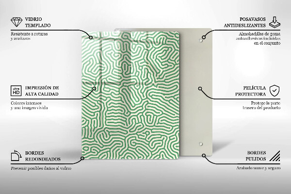 Zaščitna plošča za štedilnik Abstraktne črte