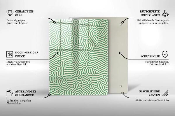 Zaščitna plošča za štedilnik Abstraktne črte
