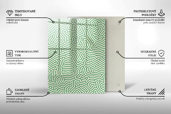 Zaščitna plošča za štedilnik Abstraktne črte