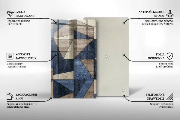 Zaščitna plošča za štedilnik Geometrijska abstrakcija