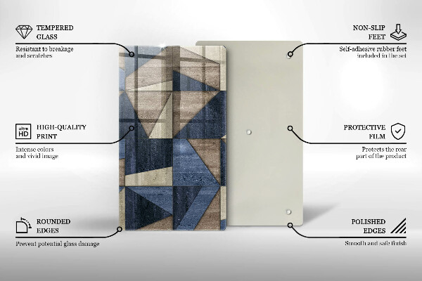 Zaščitna plošča za štedilnik Geometrijska abstrakcija