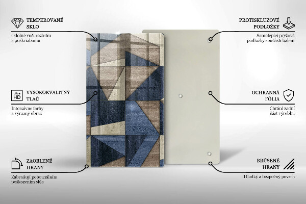 Zaščitna plošča za štedilnik Geometrijska abstrakcija