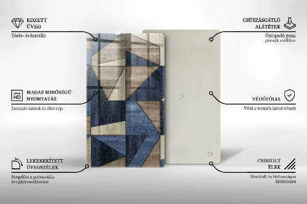 Zaščitna plošča za štedilnik Geometrijska abstrakcija