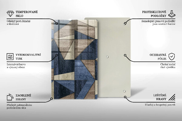 Zaščitna plošča za štedilnik Geometrijska abstrakcija