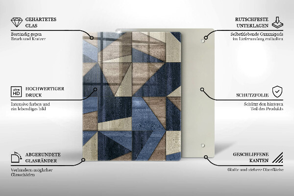 Zaščitna plošča za štedilnik Geometrijska abstrakcija