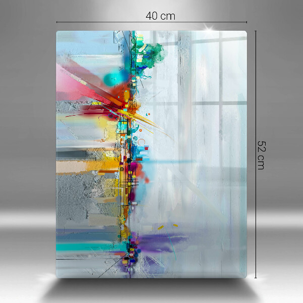 Zaščitna plošča za štedilnik Naslikana abstrakcija