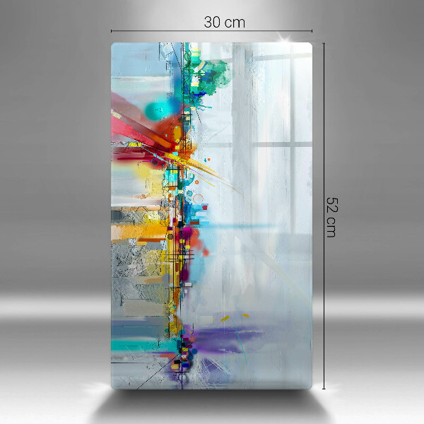 Zaščitna plošča za štedilnik Naslikana abstrakcija