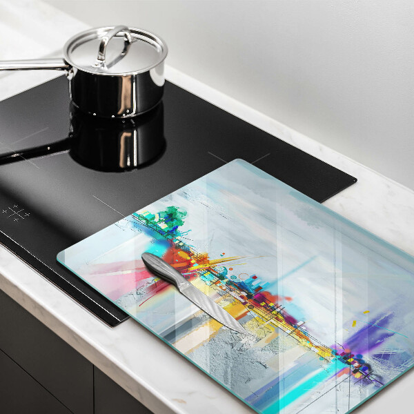 Zaščitna plošča za štedilnik Naslikana abstrakcija