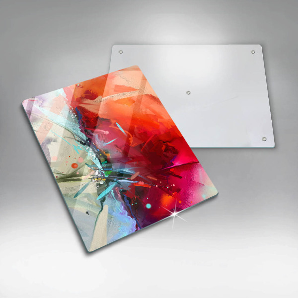 Zaščitna plošča za štedilnik Naslikana abstrakcija