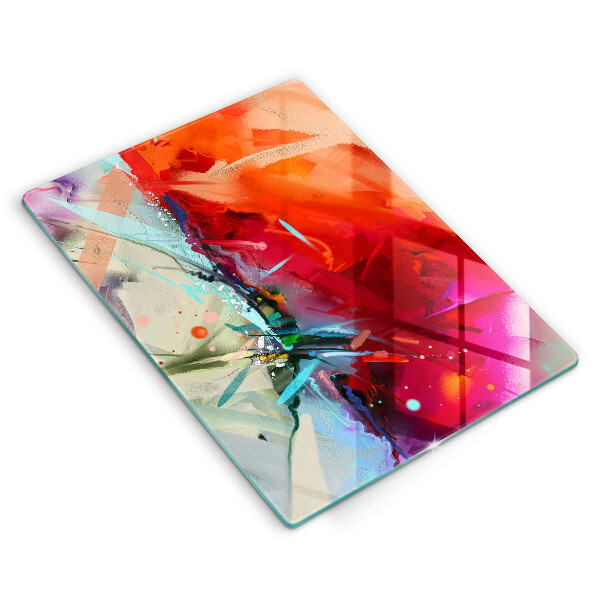 Zaščitna plošča za štedilnik Naslikana abstrakcija