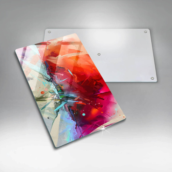 Zaščitna plošča za štedilnik Naslikana abstrakcija