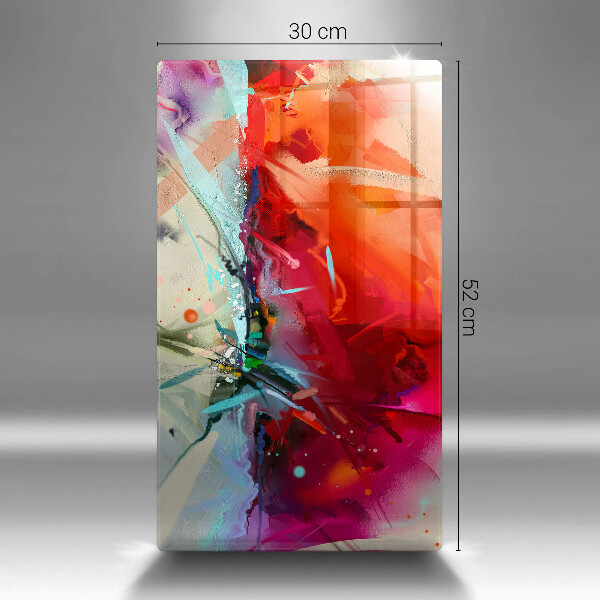 Zaščitna plošča za štedilnik Naslikana abstrakcija