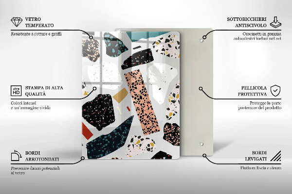 Zaščitna plošča za štedilnik Kamenina