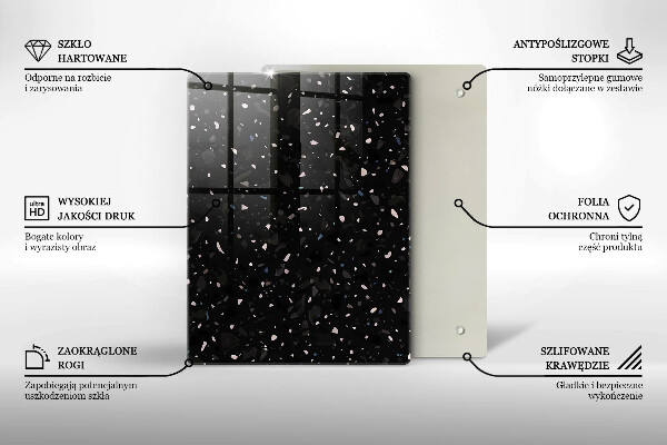 Zaščitna plošča za štedilnik Temna kamenina