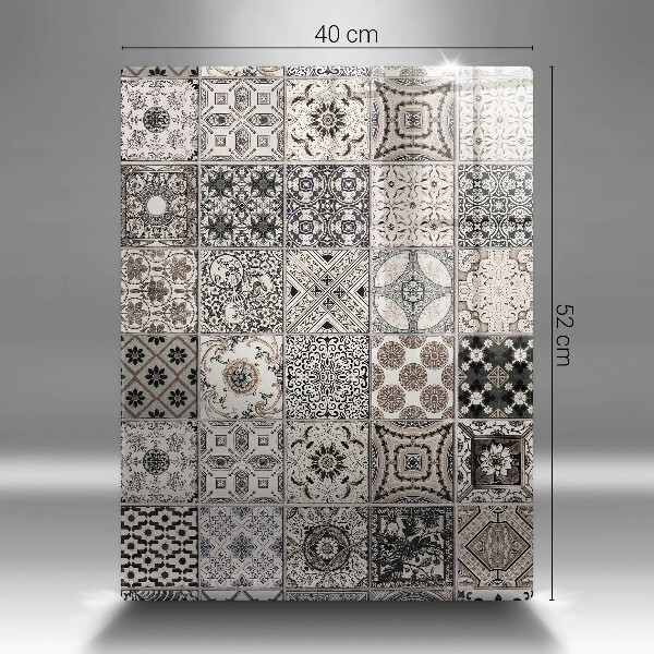 Zaščitna steklena plošča za štedilnik Dekorativne ploščice