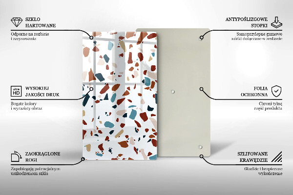 Zaščitna plošča za štedilnik Dekorativni kamen