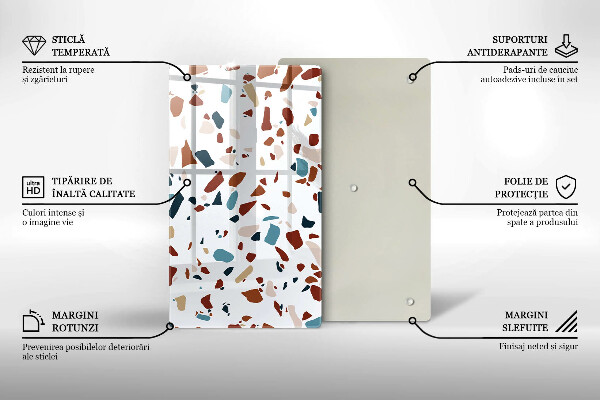 Zaščitna plošča za štedilnik Dekorativni kamen