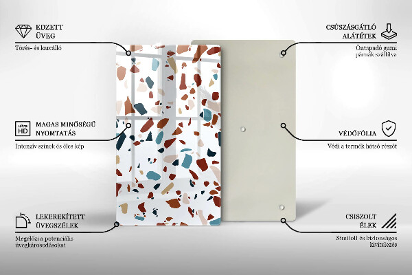 Zaščitna plošča za štedilnik Dekorativni kamen