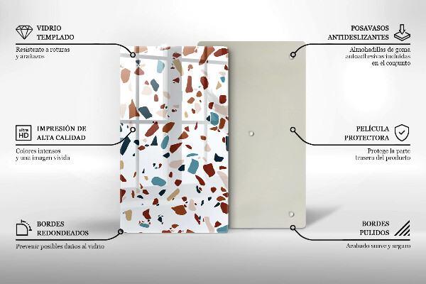 Zaščitna plošča za štedilnik Dekorativni kamen