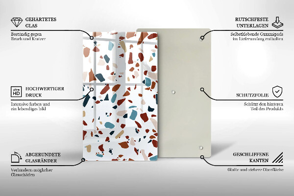 Zaščitna plošča za štedilnik Dekorativni kamen