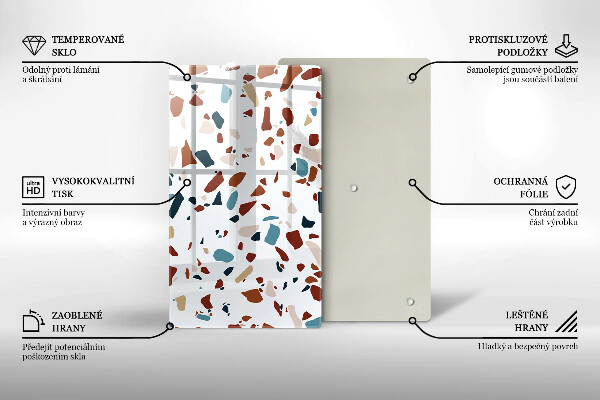 Zaščitna plošča za štedilnik Dekorativni kamen