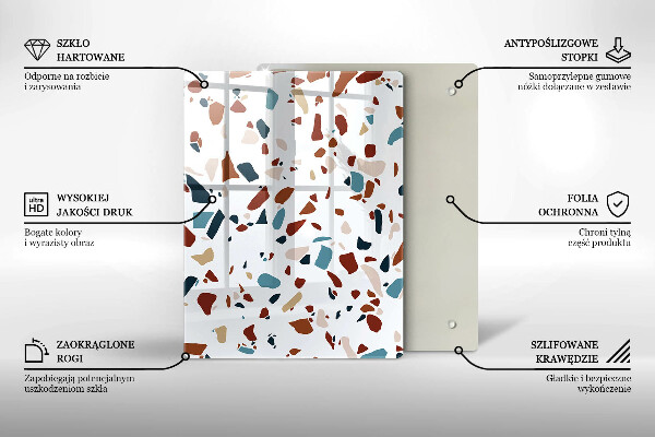 Zaščitna plošča za štedilnik Dekorativni kamen