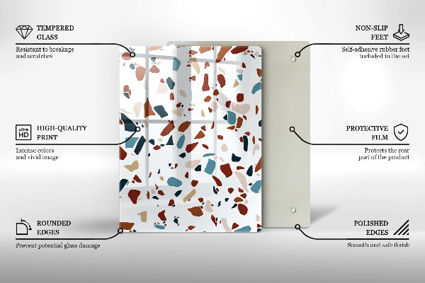 Zaščitna plošča za štedilnik Dekorativni kamen