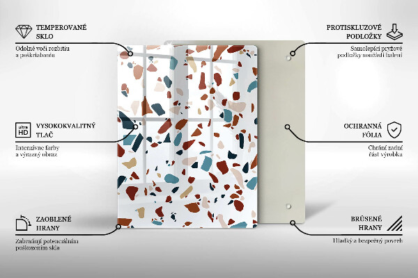 Zaščitna plošča za štedilnik Dekorativni kamen