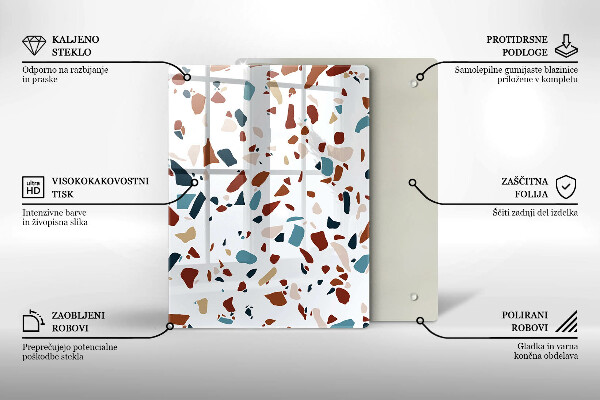Zaščitna plošča za štedilnik Dekorativni kamen