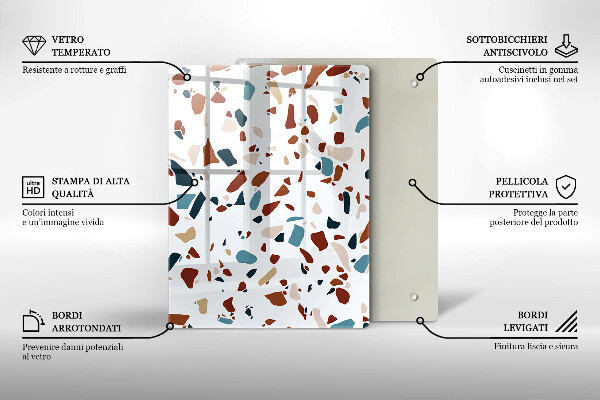 Zaščitna plošča za štedilnik Dekorativni kamen