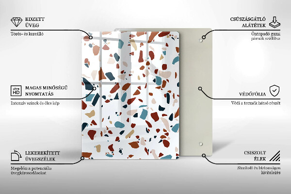Zaščitna plošča za štedilnik Dekorativni kamen