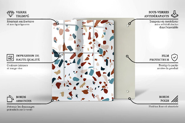 Zaščitna plošča za štedilnik Dekorativni kamen