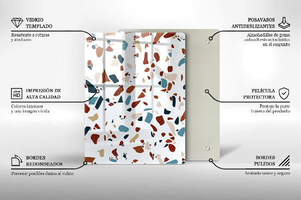 Zaščitna plošča za štedilnik Dekorativni kamen