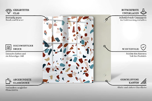 Zaščitna plošča za štedilnik Dekorativni kamen