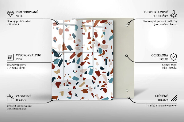 Zaščitna plošča za štedilnik Dekorativni kamen