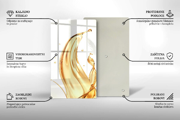 Zaščitna plošča za štedilnik olivno olje