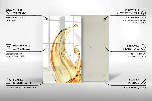 Zaščitna plošča za štedilnik olivno olje