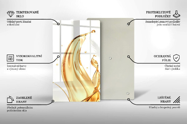 Zaščitna plošča za štedilnik olivno olje