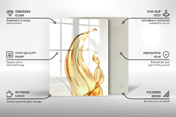 Zaščitna plošča za štedilnik olivno olje