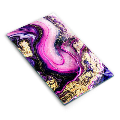 Zaščitna plošča za štedilnik Zlata abstraktna oblika