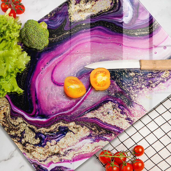 Zaščitna plošča za štedilnik Zlata abstraktna oblika