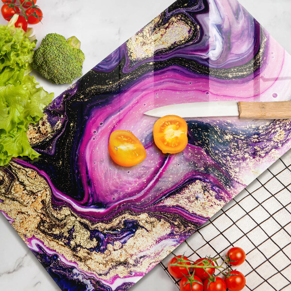 Zaščitna plošča za štedilnik Zlata abstraktna oblika