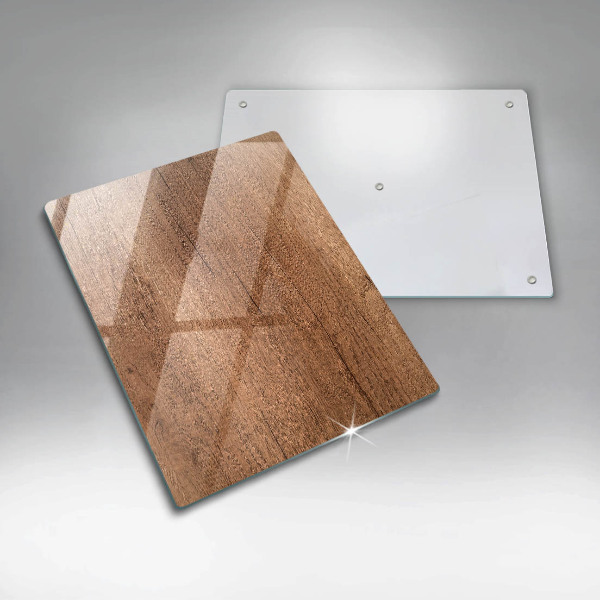 Zaščitna steklena plošča za štedilnik Tekstura lesa