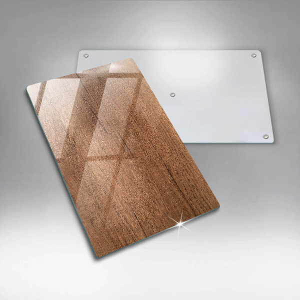 Zaščitna steklena plošča za štedilnik Tekstura lesa