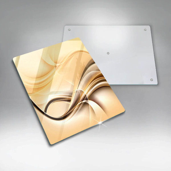 Zaščitna steklena plošča za štedilnik Abstrakcija dima