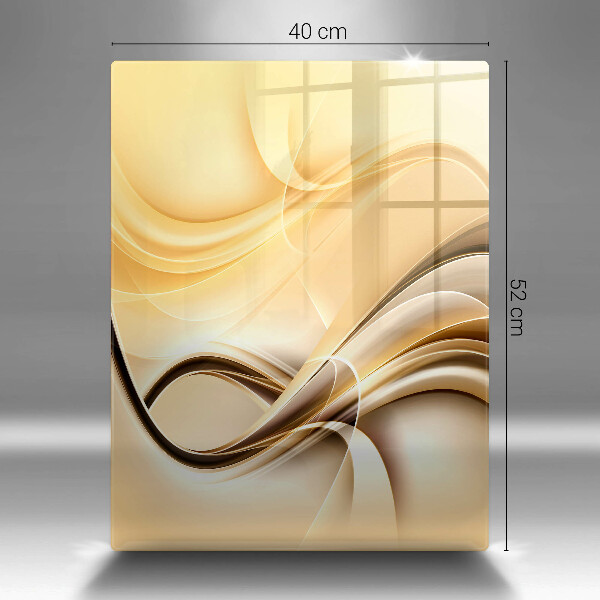 Zaščitna steklena plošča za štedilnik Abstrakcija dima