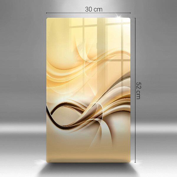 Zaščitna steklena plošča za štedilnik Abstrakcija dima