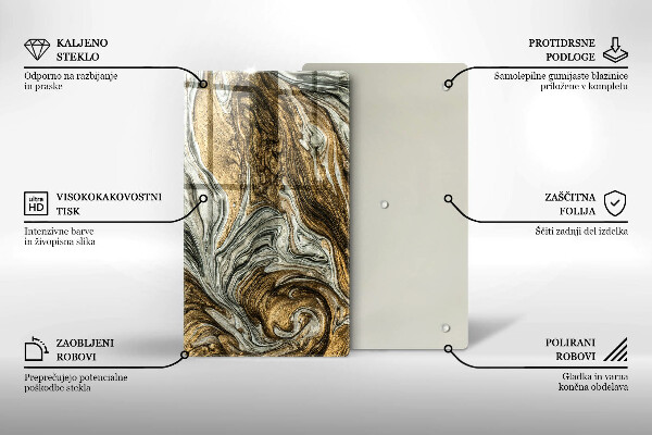 Zaščitna plošča za štedilnik Bogata abstrakcija