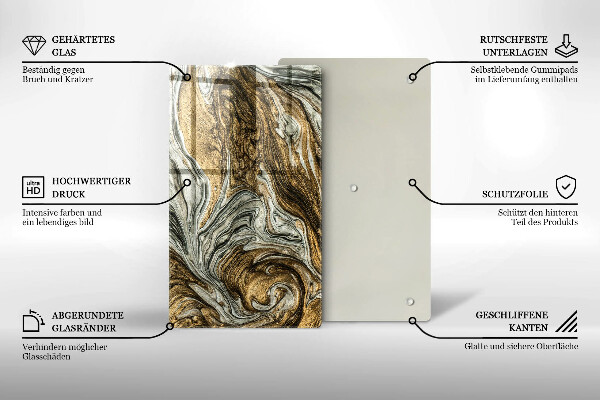 Zaščitna plošča za štedilnik Bogata abstrakcija